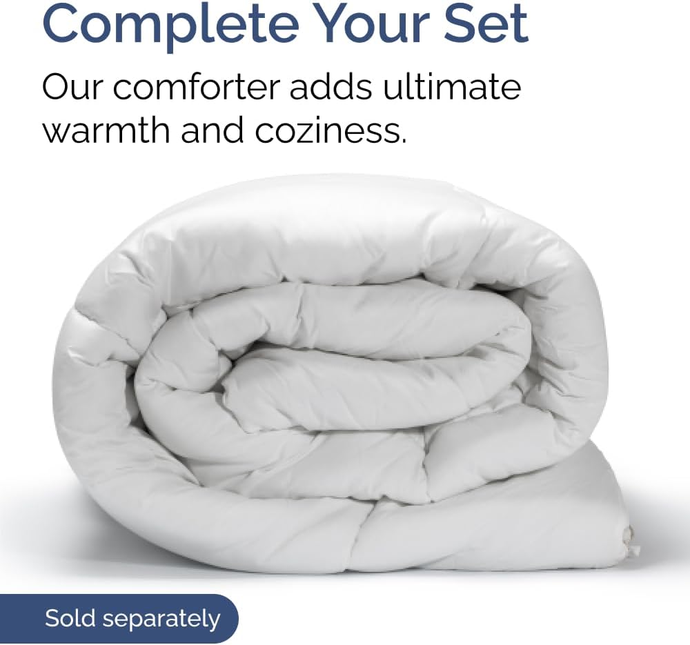 Ultra Soft Twin Size 3 Piece Sheet Set by [Brand Name] - Cooling, Wrinkle-Free Bedding - Fits 8-16 Inch Mattresses - Breathable, Hotel Luxury in Bright White