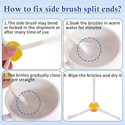 10-Pack Side Brush Replacement for iRobot Roomba 600, 700, 800, 900 Series