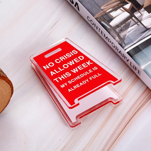 Funny Boss Desk Sign - Office Humor Decor for Boss's Day Gifts