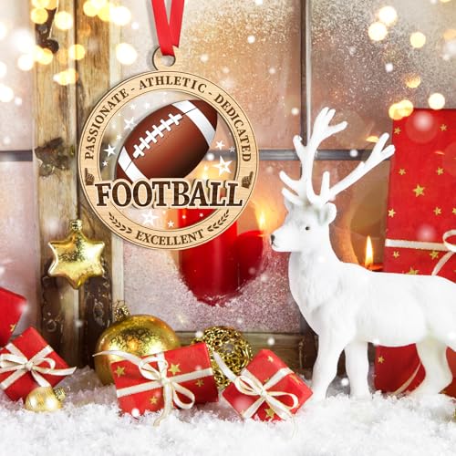 Soccer Christmas Ornament for Tree - 2 Layer Wood & Acrylic Decor for Fans, Kids Gift, Sport Xmas 2025