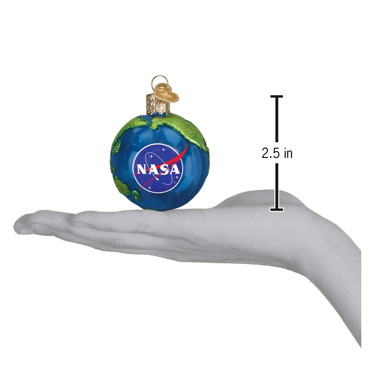 Old World Christmas NASA Earth Glass Blown Ornaments for Christmas Tree
