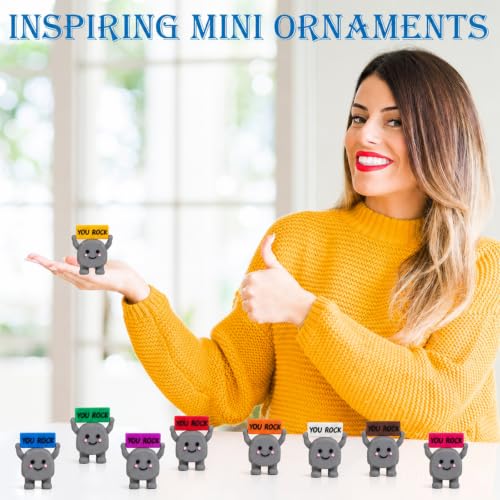 20 Mini You Rock Figurines - Inspirational Decorative Gifts