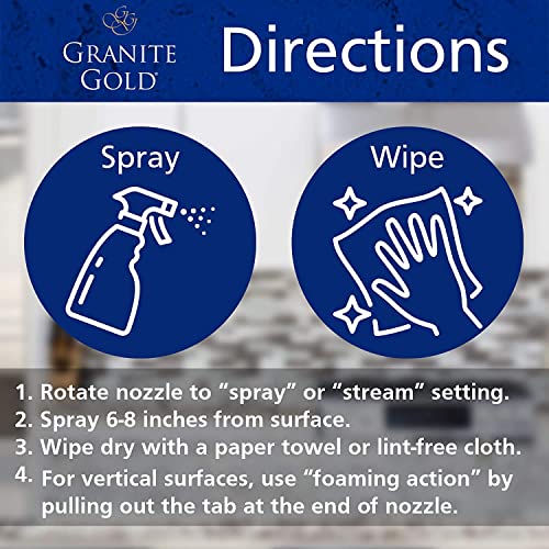 Granite Gold Daily Cleaner Spray, 112 Fl Oz Value Pack for Stone Surfaces