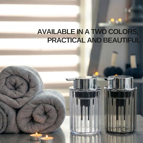 LuxFlowing Foaming Hand Soap Dispenser - Grey Pump for Kitchen & Bathroom