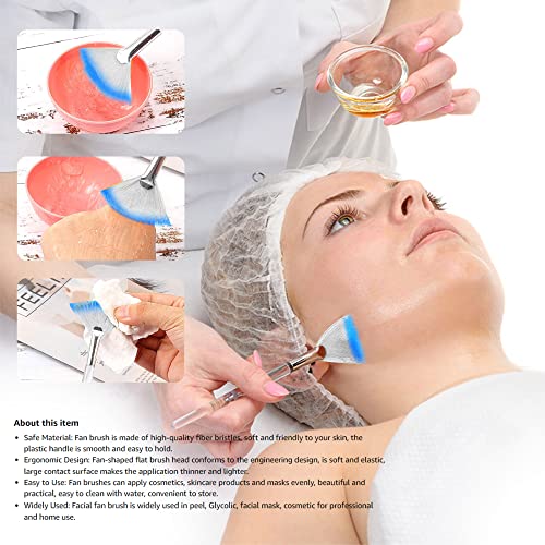 Soft 'N Style Taklon Fan Mask Brush Set for Facial Peels & Serums