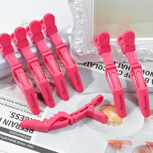 SWANNA Professional Alligator Hair Clips for Styling - 7 Pack No Slip