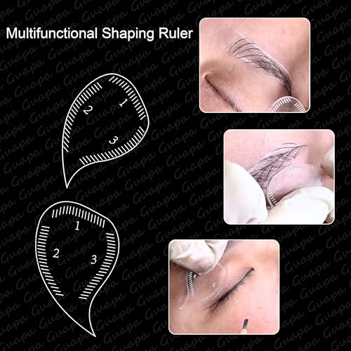 Guapa Eyebrow Shaping Stencil Kit with Mapping Pencils