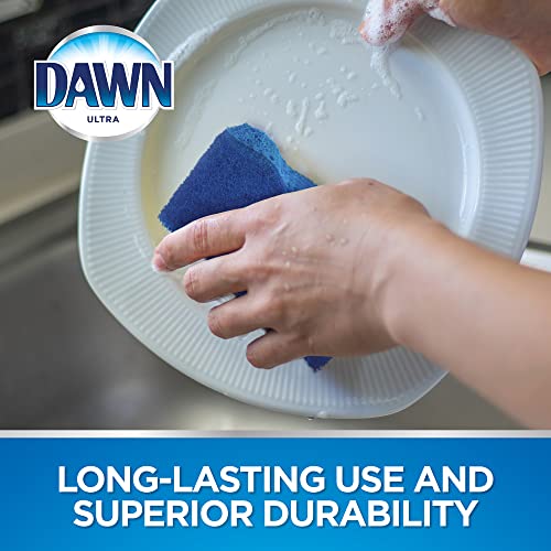 Dawn Non-Scratch Kitchen Dish Sponges - Durable Cellulose Scrubbers, 4 Pack