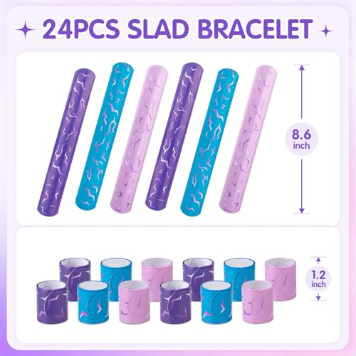 24 Pcs Demon Slap Bracelets - Fantasy Style Party Favors & Gifts
