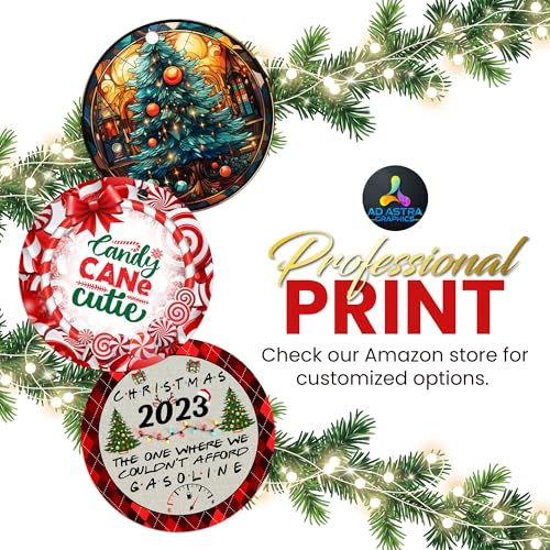 Christmas Ornament 3 Inch PVC Decor for Xmas Tree - Cute Dinosaur with Presents