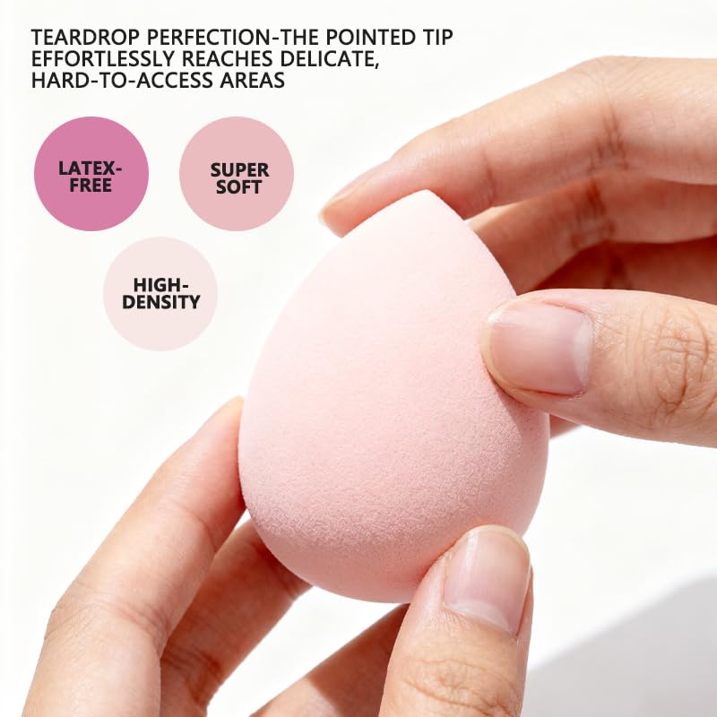 Polar Rabbit 6-Piece Latex-Free Makeup Sponge Set Soft Beauty Blenders