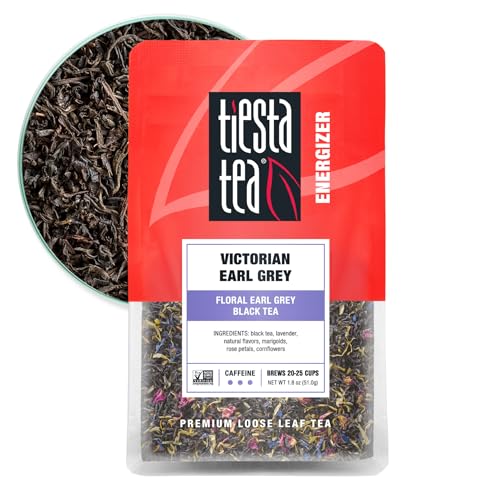 Tiesta Tea Victorian Earl Grey Loose Leaf Floral Black Tea - 25 Cups Pouch