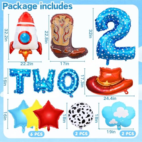 Toy Themed 2nd Birthday Balloon Set - Two Infinity and Beyond Party Decor