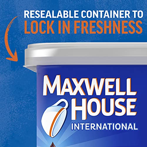 Maxwell House Suisse Mocha Decaf Instant Coffee Mix - Sugar Free, 4 oz Canister (Pack of 8)