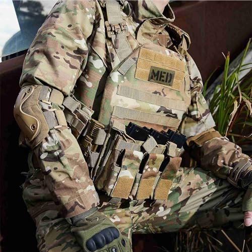 Infrared Reflective Camo Medical Tactical Patch with Hook and Loop 2x3.15