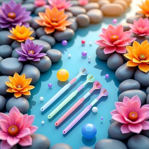 ZLmoue 3-Sided Soft Bristle Toothbrush 4-Pack for Adults and Youth