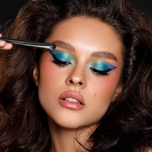 Eyeshadow Brush Set 10Pcs Synthetic Fiber Makeup Brushes