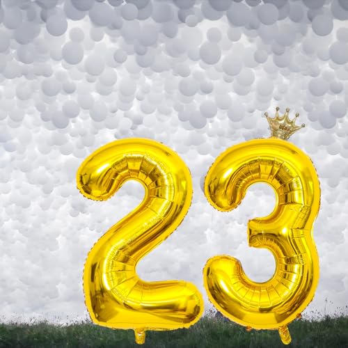 Gold Number 21 Balloon Set for 21st Birthday & Celebrations