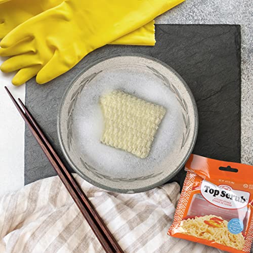 Fred & Friends Top Scrub Ramen Sponge, 3.5 x 3.3 x 1 Inch Kitchen Scrubber