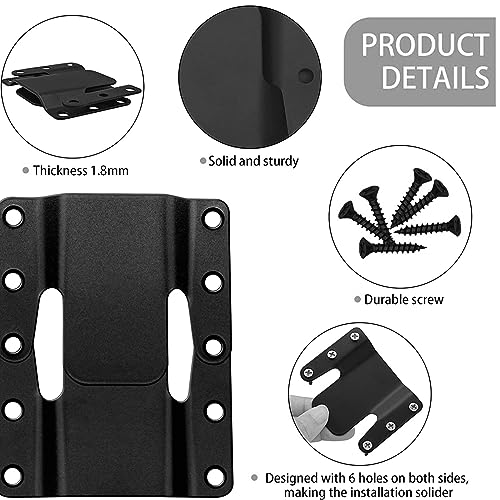 Universal Sofa Interlocking Brackets 6 Pack - Furniture Connectors with Screws