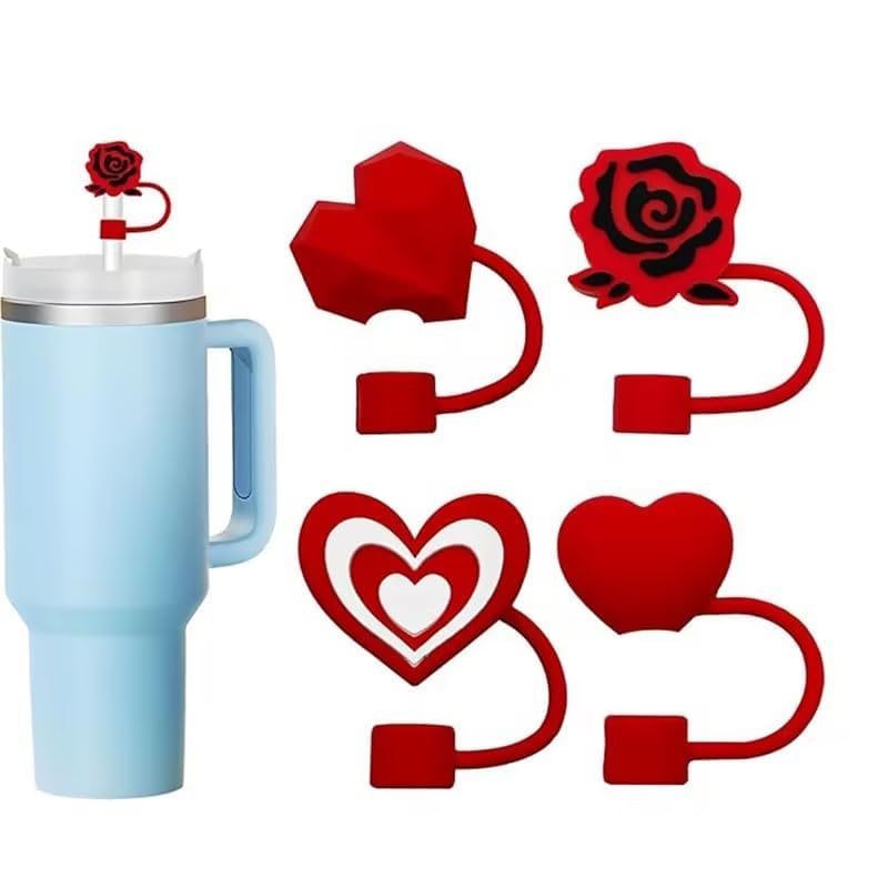 Green Heart Silicone Straw Cover for Stanley 30 & 40 Oz Cups