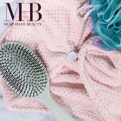 Expressions Pink Microfiber Hair Towel - Ultra-Absorbent & Frizz-Free