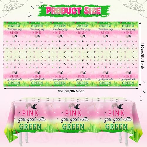 Princess Witch Hats Table Covers - 3 Pcs Disposable Halloween Decor