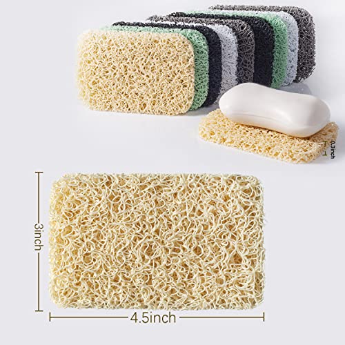 12PCS BPA-Free Soap Savers - Self-Draining Soap Dish Pads for Bar Soap
