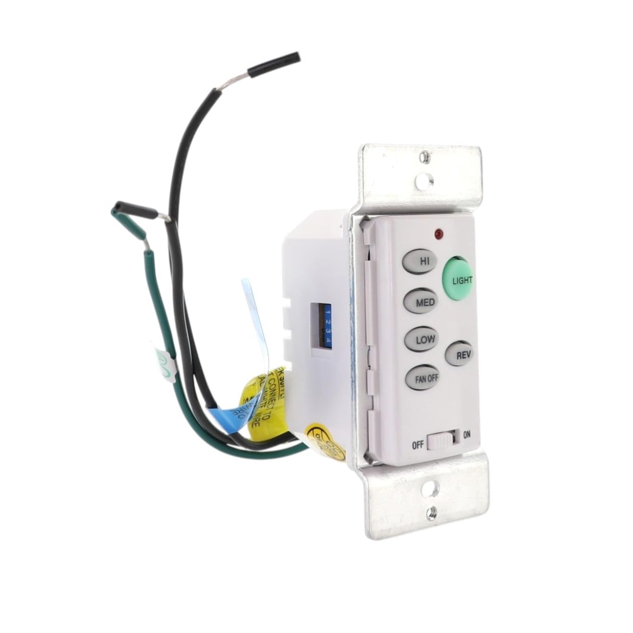 Anderic UC9051T Wired Wall Switch Ceiling Fan Remote Control | 3-Speed Fan, Light Dimmer, Reverse | Works with FAN28R, FAN18R, FAN30R, UC7067FMRX Receivers | Replacement for UC9050T
