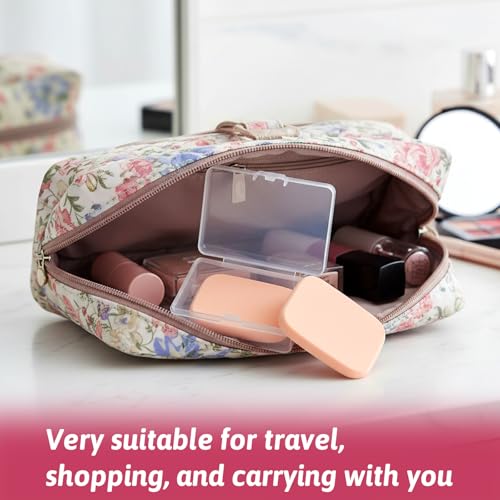 Aeaocvo 2 Pcs Rectangle Makeup Sponges with Case for Flawless Foundation