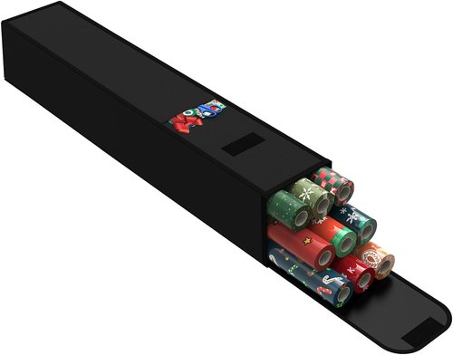 Christmas Wrapping Paper Storage - 30 Inch Organizer for 9 Standard Rolls | Durable 600D Fabric