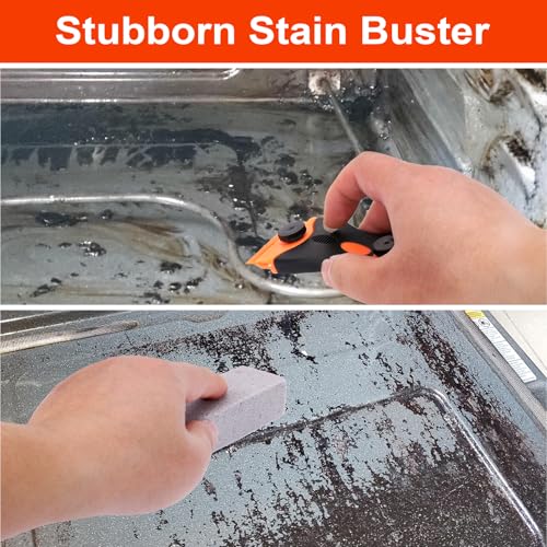 Palksky Heavy Duty Oven Cleaning Kit with Scraper & Brushes