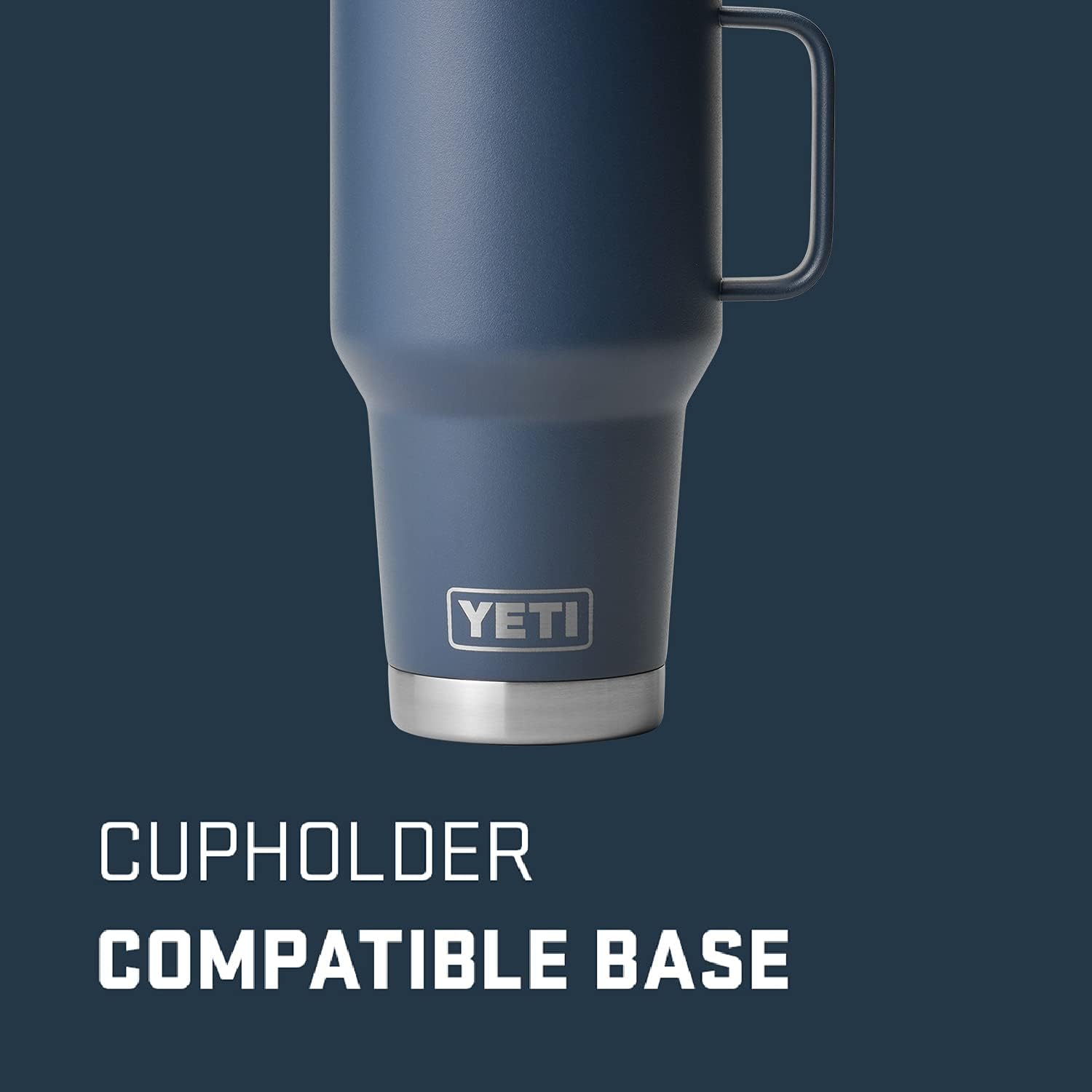 YETI Rambler 30 oz Travel Mug - Stainless Steel, Vacuum Insulated with Stronghold Lid