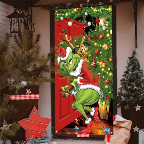 Christmas Banner 71x35in Holiday Party Home Decor for Festive Events