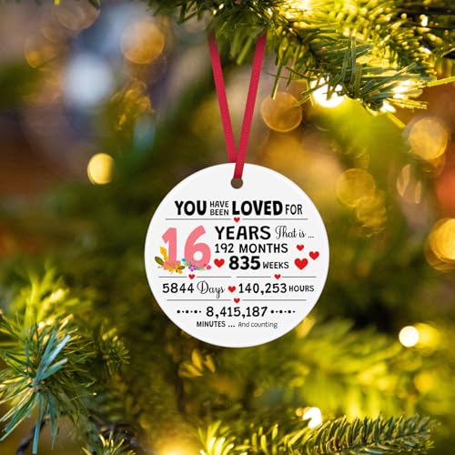 Sweet 16 Ceramic Ornament - Inspirational Gift for Girls