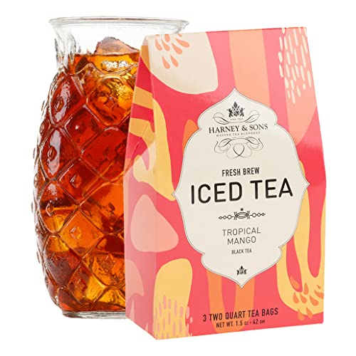 Harney & Sons Tropical Mango Iced Tea - 3 Bags, 2 Quart Each