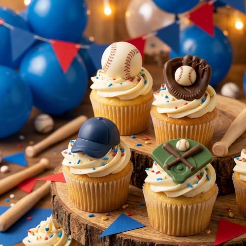20-Cavity Baseball Silicone Mold for Cake & Candy Decorating
