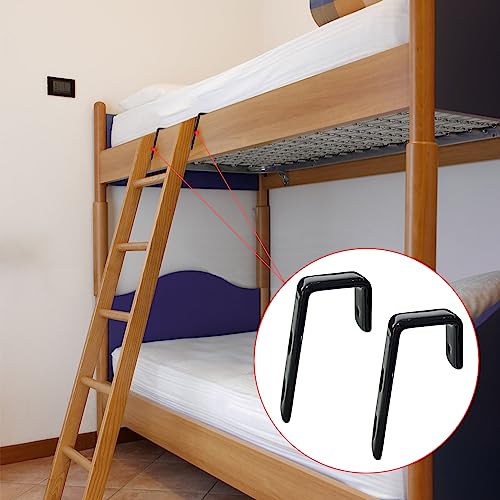 Heavy Duty Bunk Bed Ladder Hooks - 4 pcs Stainless Steel Brackets