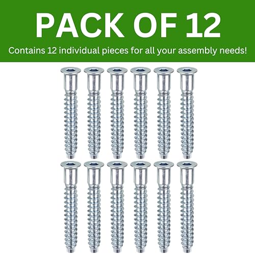 Replacement Screws for IKEA Part #100214 - Zinc Plated Steel (Pack of 12)