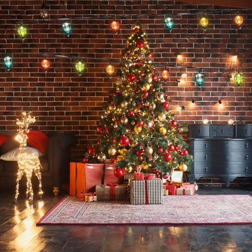11FT Multicolor String Lights with 10 Bulbs, Waterproof Connectable LED Decor