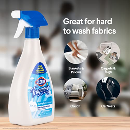Clorox Fraganzia Multi-Use Refresher Spray Morning Sky 22 Fl Oz - Fresh Fabric & Air Odor Eliminator
