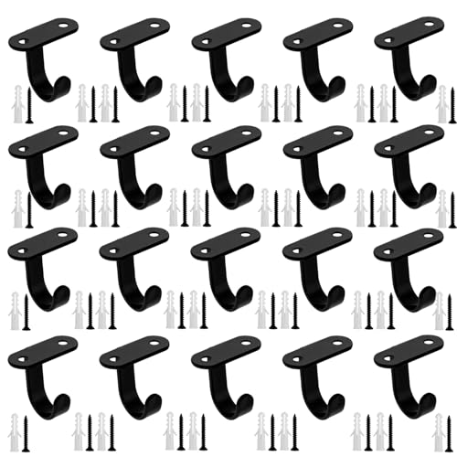 Heavy Duty Ceiling Hooks, 20 Pcs Screw-Mount Hooks (35x33x21.4mm) for Plants