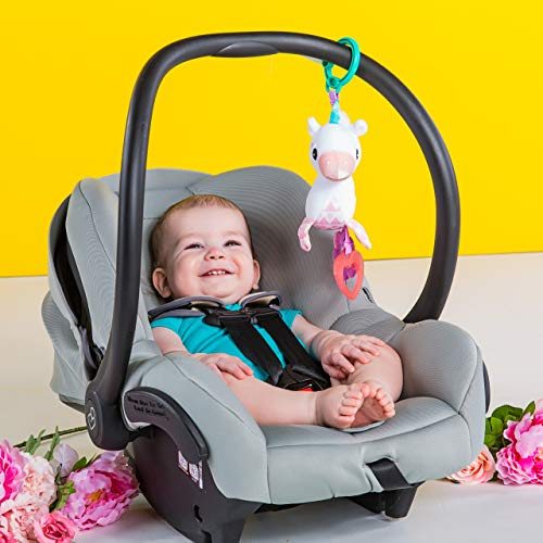 Bright Starts Unicorn Plush Take-Along Toy for Strollers & Carriers