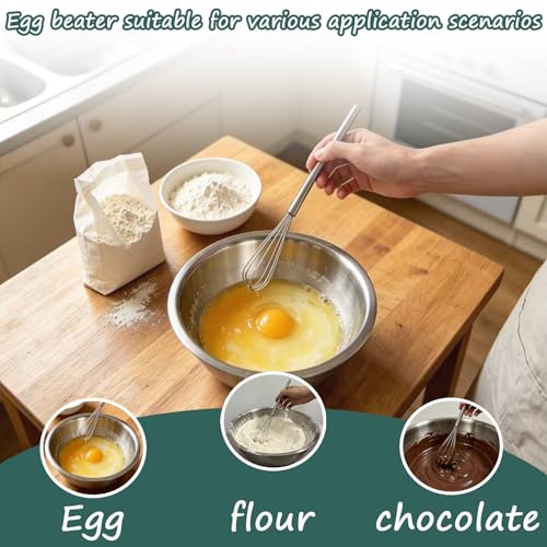 10 Inch Stainless Steel Mini Whisk for Cooking & Baking