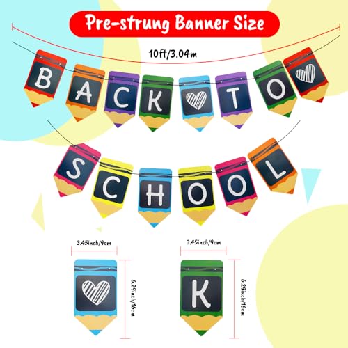 Back to School Banner - Welcome Sign for Classroom & Home Decor