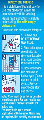 Glisten Dishwasher Magic Cleaner & Disinfectant - Lemon, 12 Oz