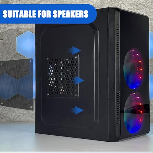 120mm Computer Fan Dust Filter Pack - Mesh & PVC Dustproof Case Covers with Screws