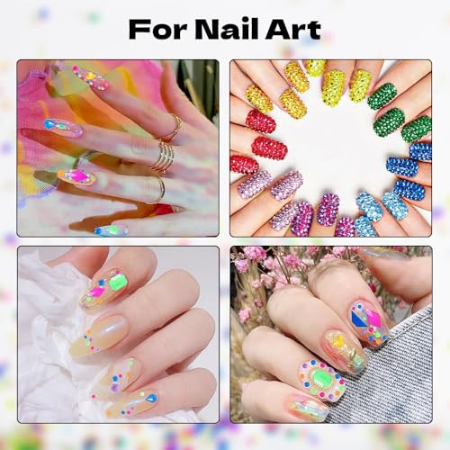 BLINGINBOX Flatback Luminous Rhinestones 288pcs 6.5mm SS30 Glass Crystals