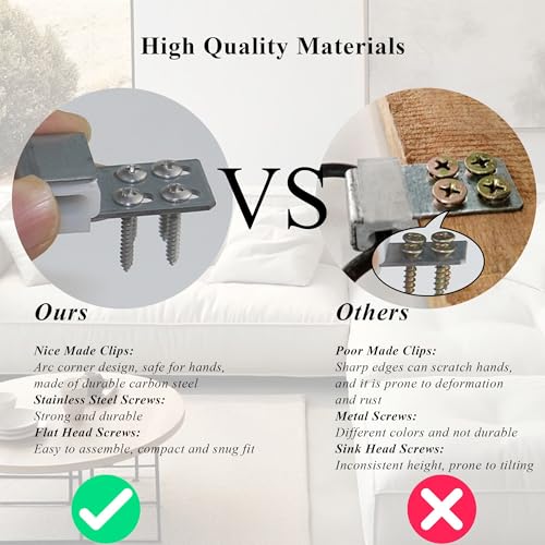 10-Pack Upholstery Spring Clips for Couch & Chair Repair