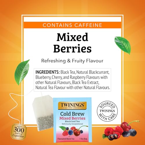 Twinings Mixed Berries Cold Brew Iced Tea Bags - 20 Count
